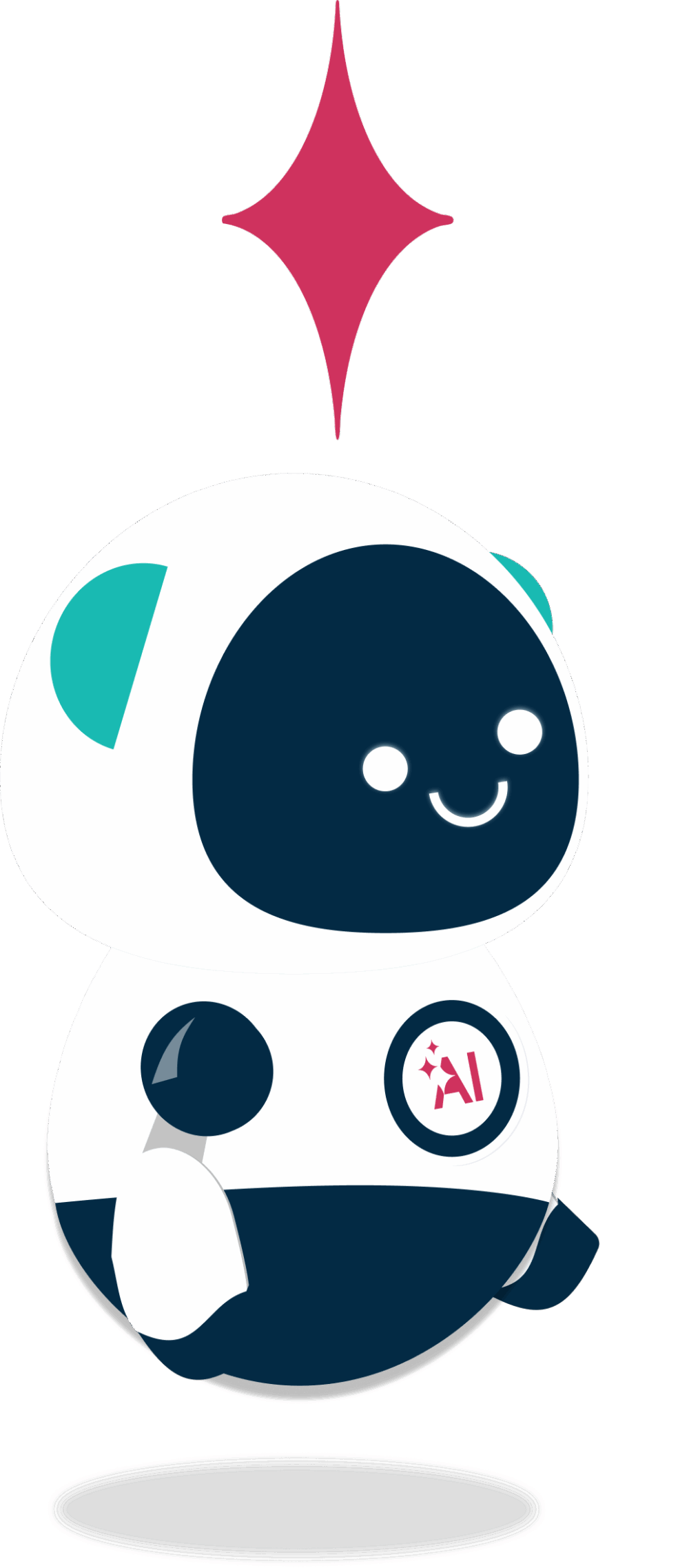 Illustration of the Care Platform in use with a women holding an iPad